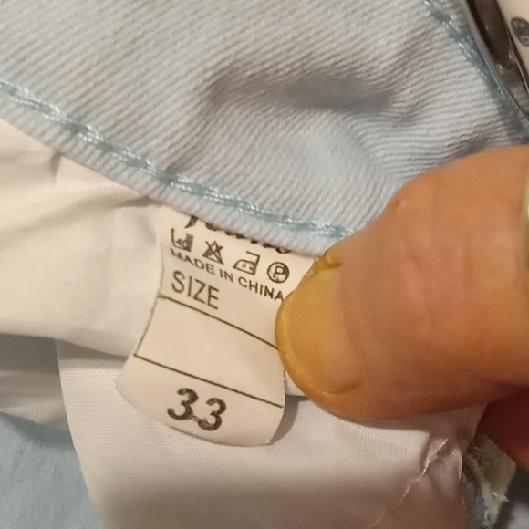 Men's light blue size 33 long jeans - Picture 4 of 4